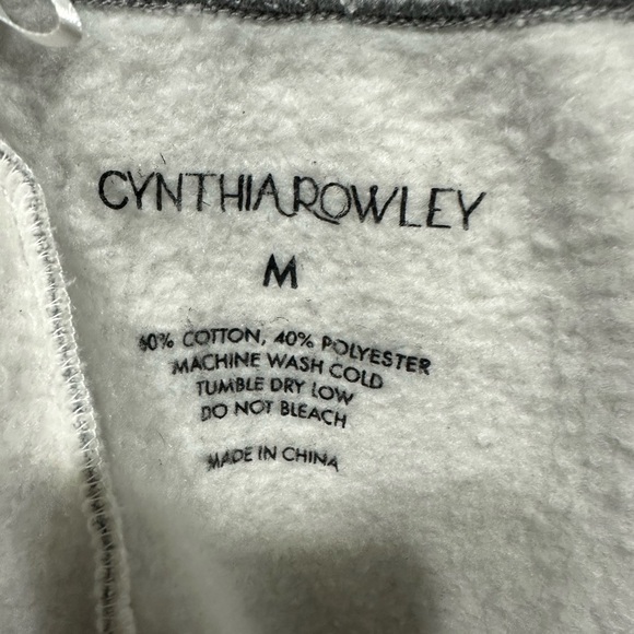 CYNTHIA ROWLEY Gray Women’s Jogger Pants with Side Stud Detail - Picture 5 of 8